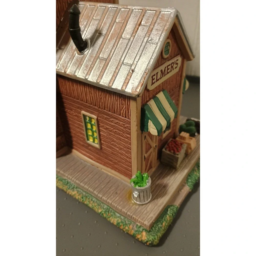 Lemax Elmer's Country Grocery Store Village Collection Brown Good Harvest Rustic